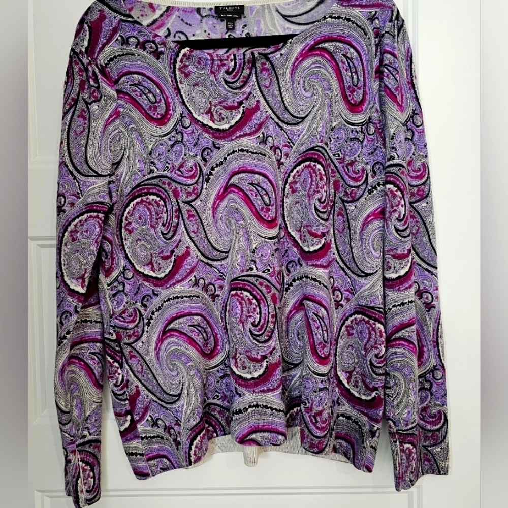 Talbots Pure Merino Wool Women's Sweater sz xl petite